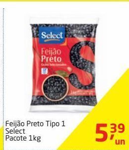 Tenda Atacado Feijão preto tipo 1 select 1kg oferta