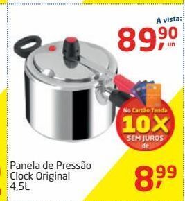 Tenda Atacado Panela de pressão clock original 4,5l oferta