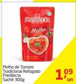 Tenda Atacado Molho de tomate tradicional refogado predilecta 300g oferta