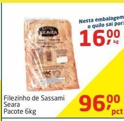 Tenda Atacado Filezinho de sassami seara 6kg oferta