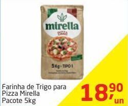 Tenda Atacado Farinha de trigo para pizza mirella 5kg oferta