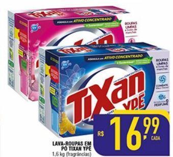 Lava roupas em pó tixan ypê 1.6kg