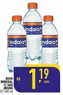 Mercantil Rodrigues Água indaiá c/gás 500ml oferta