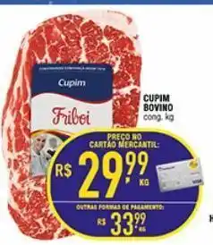 Mercantil Rodrigues Cupim friboi kg oferta