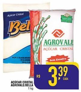 Mercantil Rodrigues Açúcar cristal agrovale/bella kg oferta