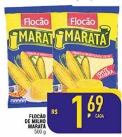Mercantil Rodrigues Flocão de milho maratá 500g oferta