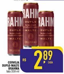 Mercantil Rodrigues Cerveja duplo malte brahma 350ml oferta