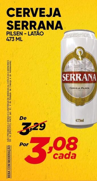 Dia Cerveja Serrana Pilsen Latao 473ml oferta