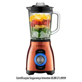 Liquidificador com copo de vidro revolution glass - gradiente