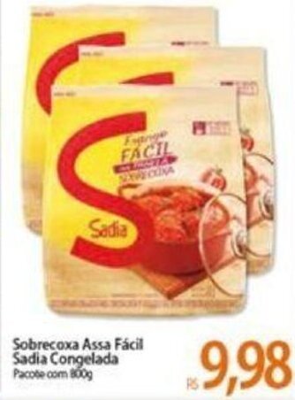 Atacadão Sobrecoxa Assa Facil Sadia Cong. 800g oferta