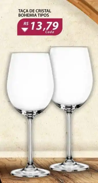 Assaí Atacadista Taca de Cristal Bohemia tipos oferta