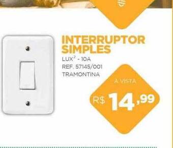 Interruptor simples tramontina