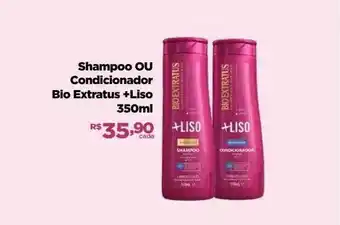 Farmácias Nissei Shampoo ou condicionador bioo extratus + liso oferta