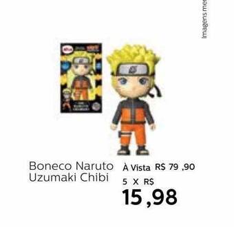 Boneco naruto uzumaki chibi