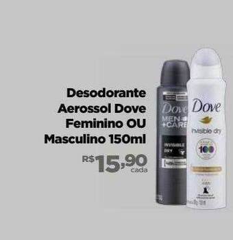Desodorante aerossol dove feminino ou masculino