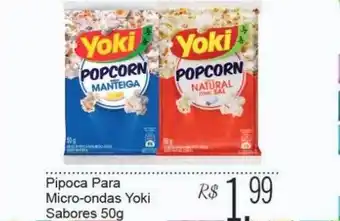 Pipoca para micro-ondas yoki sabores