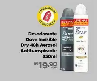 Desodorante dove invisible dry 48h aerosol antitranspirante