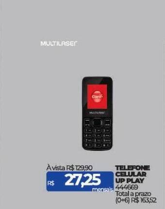 Lojas Certel Telefone celular up play oferta