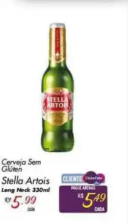 Muffato Cerveja sem glúten stella artois long neck oferta