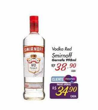 Muffato Vodka red smirnoff garrafa oferta