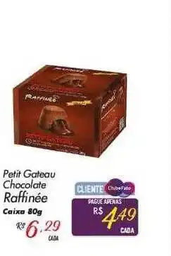 Muffato Petit gateau chocolate raffinée caixa oferta
