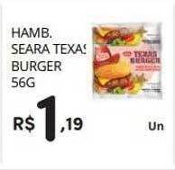 Supermercado Vitorino Hamb. seara texas burger oferta