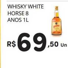 Supermercado Vitorino Whisky white horse 8 anos oferta