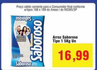 Spani Atacadista Arroz saboroso tipo 1 5kg oferta
