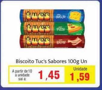 Spani Atacadista Biscoito tuc's sabores oferta