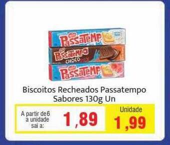 Spani Atacadista Biscoitos recheados passatempo sabores oferta