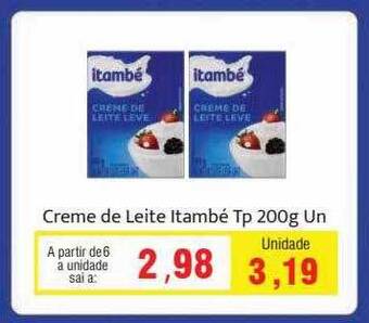 Spani Atacadista Creme de leite itambé oferta