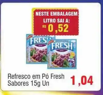 Spani Atacadista Refresco em pó fresh sabores oferta