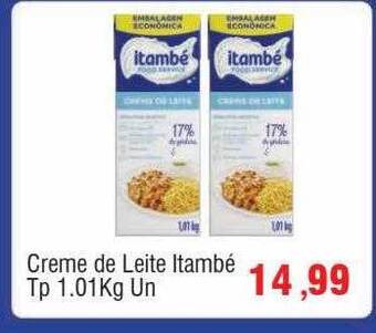 Spani Atacadista Creme de leite itambé oferta