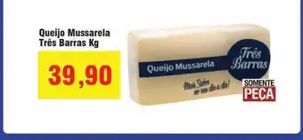 Spani Atacadista Queijo mussarela três barras oferta