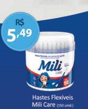 Tchê Farmácias Hastes flexíveis mili care oferta