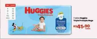 Fraldas huggies tripla proteção