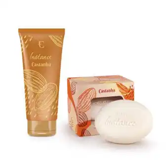 Eudora Combo castanha: sabonetes + mini loção hidratante oferta
