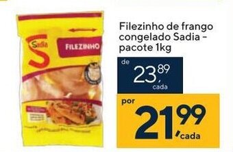 Coop Filezinho de Frango Congelado Sadia pacote 1kg oferta