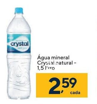 Coop Agua Mineral Crystal natural 1.5L oferta
