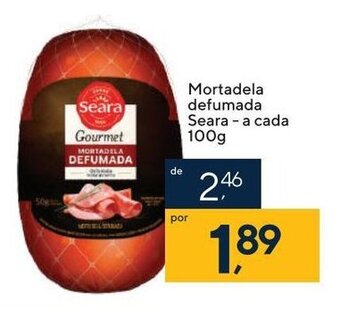 Coop Mortadela Defumada Seara a cada 100g oferta