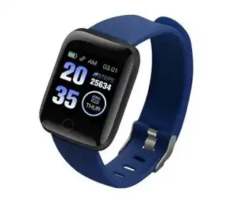 Relogio inteligente smartwatch d13 azul smart bracelet