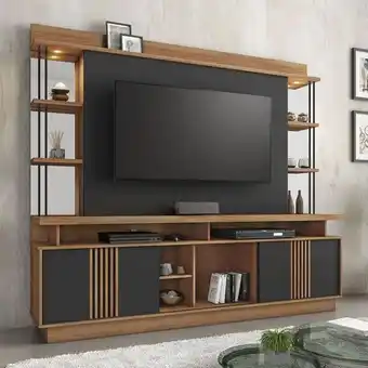 Carrefour Home esplendor para tv até 65" mobycasa móveis noronha/grafite oferta