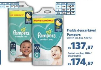 Sam's Club Fralda descartavel Pampers oferta