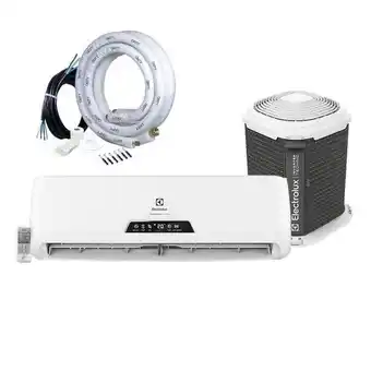 Carrefour Ar condicionado split hi wall inverter electrolux 9000 btu/h quente e frio qi09r/qe09r com kit instalação okity 2 metros cb-0 oferta