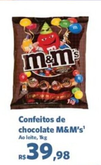 Sam's Club Confeitos de Chocolate M&M's 1kg oferta