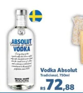 Sam's Club Vodka Absolut 750ml oferta