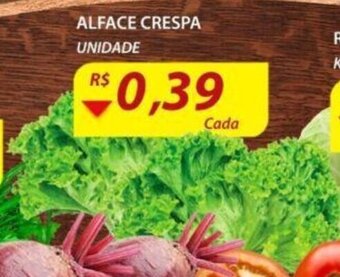 Assaí Atacadista Alface Crespa unidade oferta