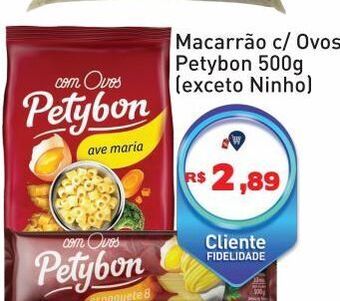 Tonin Superatacado Macarrão c/ovos petybon 500g oferta