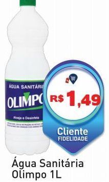 Tonin Superatacado Água sanitária olimpo 1l oferta