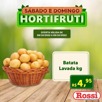 Rossi Supermercado Batata Lavada 1kg oferta